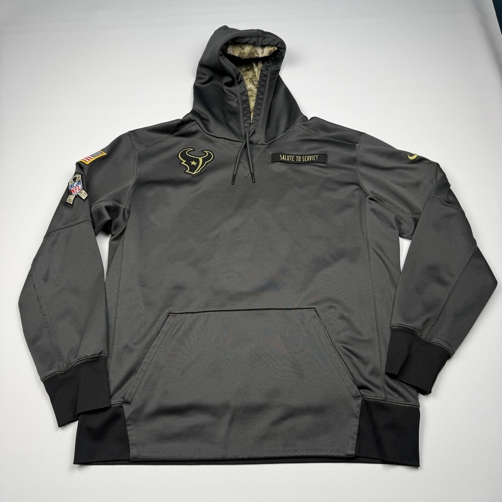 Houston Texans Player Issue #43 Hoodie Mens L NFL Salute To Service Nike
